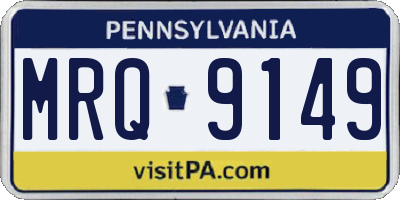 PA license plate MRQ9149