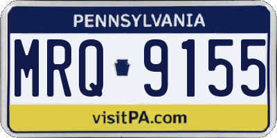 PA license plate MRQ9155