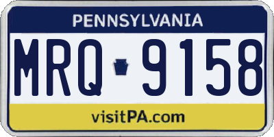 PA license plate MRQ9158