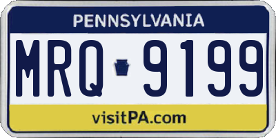 PA license plate MRQ9199