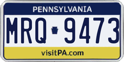 PA license plate MRQ9473