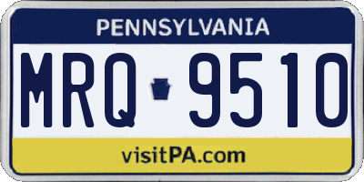 PA license plate MRQ9510