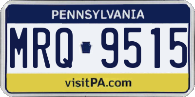 PA license plate MRQ9515