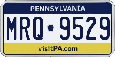 PA license plate MRQ9529