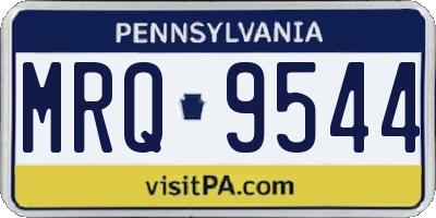 PA license plate MRQ9544