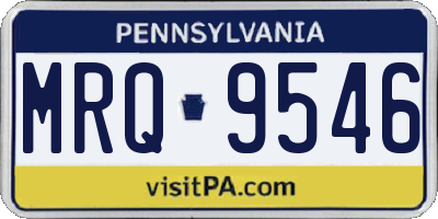 PA license plate MRQ9546