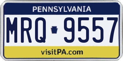 PA license plate MRQ9557
