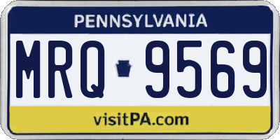 PA license plate MRQ9569