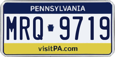 PA license plate MRQ9719