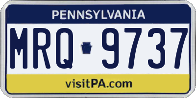 PA license plate MRQ9737