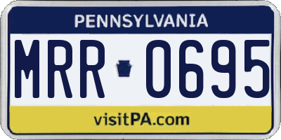 PA license plate MRR0695