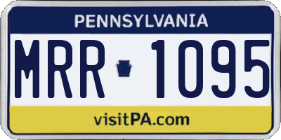 PA license plate MRR1095
