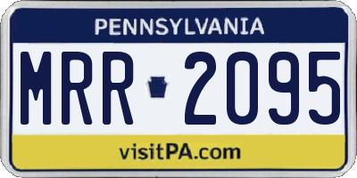 PA license plate MRR2095