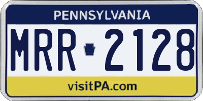 PA license plate MRR2128