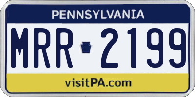 PA license plate MRR2199