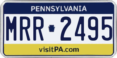 PA license plate MRR2495