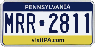 PA license plate MRR2811