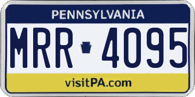 PA license plate MRR4095