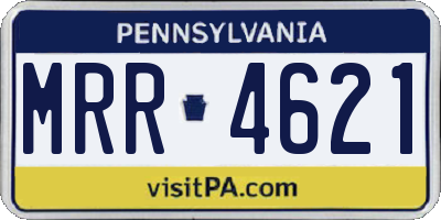 PA license plate MRR4621