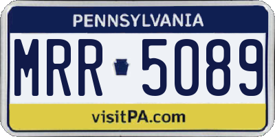 PA license plate MRR5089