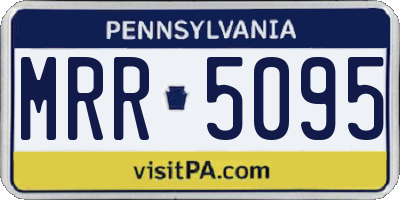 PA license plate MRR5095