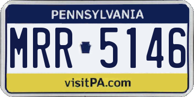 PA license plate MRR5146