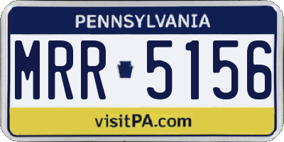PA license plate MRR5156