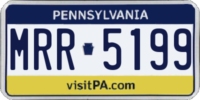 PA license plate MRR5199