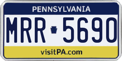 PA license plate MRR5690