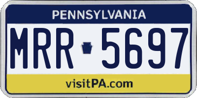 PA license plate MRR5697
