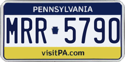 PA license plate MRR5790