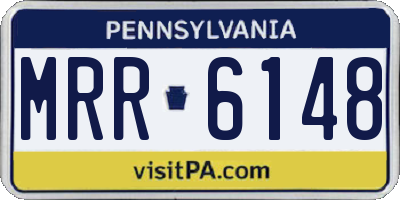 PA license plate MRR6148