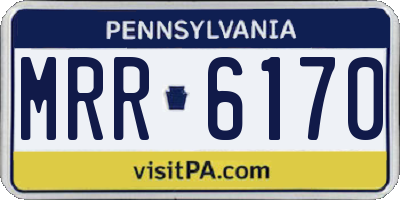 PA license plate MRR6170