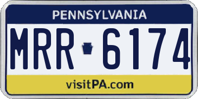 PA license plate MRR6174