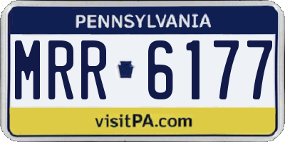 PA license plate MRR6177