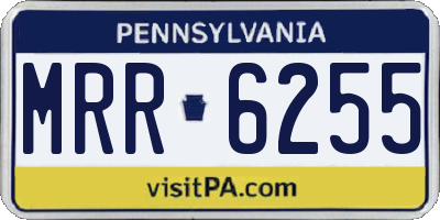 PA license plate MRR6255