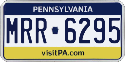 PA license plate MRR6295