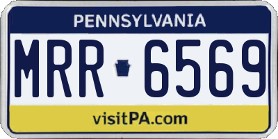 PA license plate MRR6569