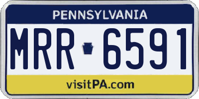 PA license plate MRR6591