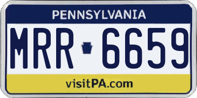 PA license plate MRR6659