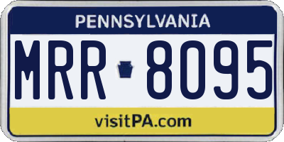 PA license plate MRR8095