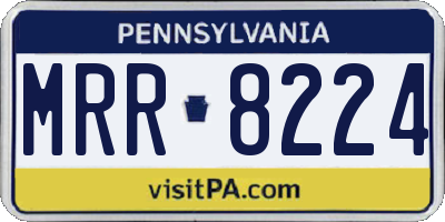 PA license plate MRR8224