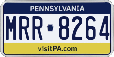 PA license plate MRR8264