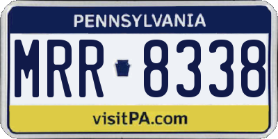 PA license plate MRR8338