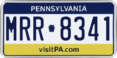 PA license plate MRR8341
