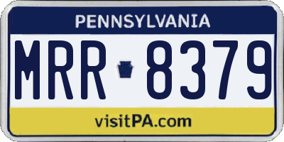 PA license plate MRR8379