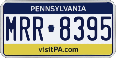 PA license plate MRR8395