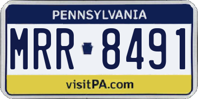 PA license plate MRR8491