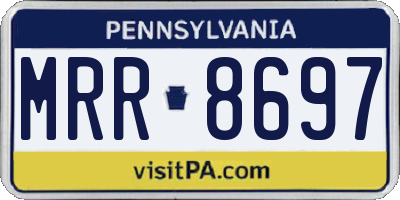 PA license plate MRR8697