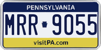 PA license plate MRR9055